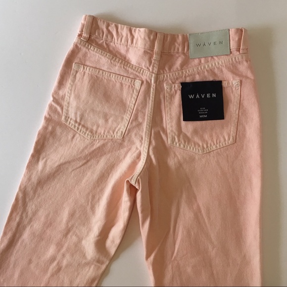 Waven Elsa Mom High Rise Pale Pink Jeans size 26 - Picture 6 of 8